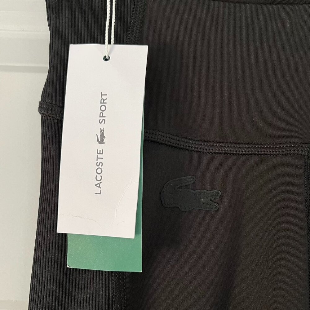 NWT Black Lacoste Leggings